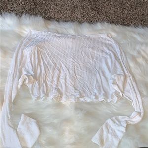 Off the shoulder sweater top